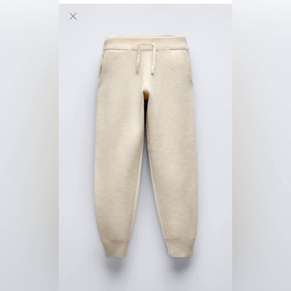 ZARA KNIT JOGGER PANTS SIZE SMALL